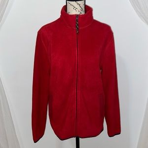 GAP Red Full-Zip Fleece Jacket